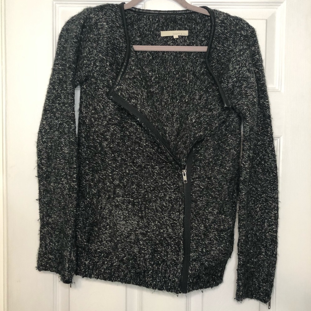 Plenty Monk & Lou Zip Up Cotton Charcoal Shacket